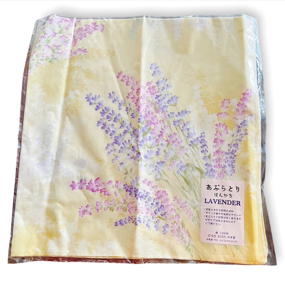 Japanese floral scarf big square scarf 100% cotton Made in Japan